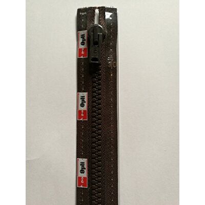 Opti P60-80-00881 Reißverschluss, 100 Prozent Polyester, 00881 Braun, 80cm Opti P60-80-00881 Reißverschluss, 100 Prozent Polyester, 00881 Braun, 80cm