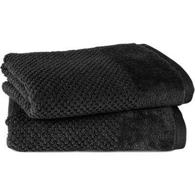Pure Handtuch 50x100cm 2er-Pack aus 100% Baumwolle Schwarz Waschbar bis 60°C, trocknergeeignet weich & saugstark Pure Handtuch 50x100cm 2er-Pack aus 100% Baumwolle Schwarz Waschbar bis 60°C, trocknergeeignet weich & saugstark