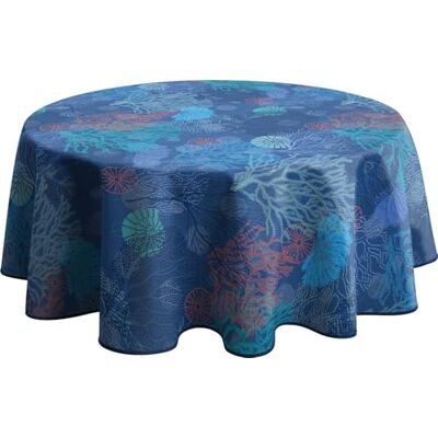 Le linge de Jules Tischdecke, schmutzabweisend, Koralle, rund, 160 cm Le linge de Jules Tischdecke, schmutzabweisend, Koralle, rund, 160 cm