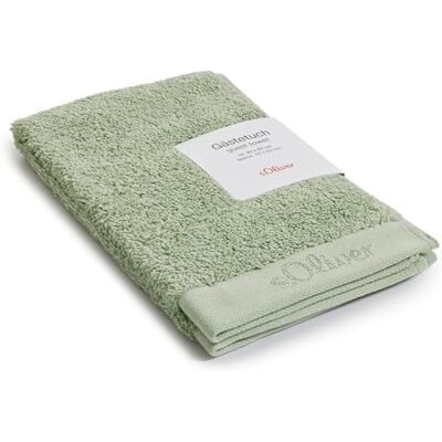 S. Oliver Luxus WC-Handtuch 30x50 cm hellgrün 100% Baumwolle Frottee Gästetuch klein, 600 g/m², weich & saugstark, buntes Badtuch salbei, OEKO-TEX® zertifiziert und waschbar S. Oliver Luxus WC-Handtuch 30x50 cm hellgrün 100% Baumwolle Frottee Gästetuch klein, 600 g/m², weich & saugstark, buntes Badtuch salbei, OEKO-TEX® zertifiziert und waschbar