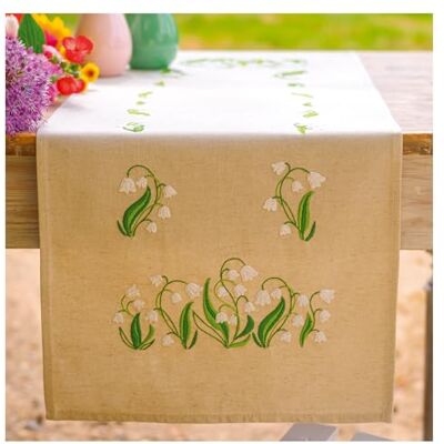 Vervaco Stickpackung Tischläufer Sticken Set Erwachsene Vorgedruckt MAIGLÖCKCHEN Stickläufer zum Selbersticken Vorgezeichnet Decke Sticken Stickpackung Plattstich 35 x 95 cm Kreatives Geschenk Vervaco Stickpackung Tischläufer Sticken Set Erwachsene Vorgedruckt MAIGLÖCKCHEN Stickläufer zum Selbersticken Vorgezeichnet Decke Sticken Stickpackung Plattstich 35 x 95 cm Kreatives Geschenk
