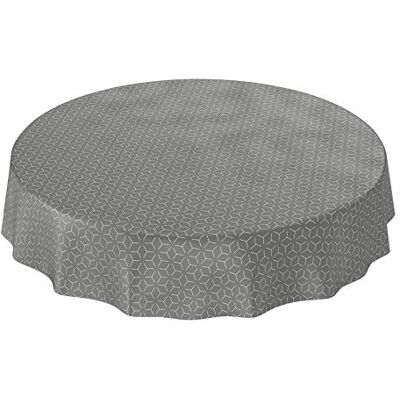 ANRO Tischdecke Wachstuch abwaschbar Wachstuchtischdecke Wachstischdecke Nordic Style Grau Rund 140cm wasserabweisend Gartentischdecke Meterware pflegeleicht Lotuseffekt ANRO Tischdecke Wachstuch abwaschbar Wachstuchtischdecke Wachstischdecke Nordic Style Grau Rund 140cm wasserabweisend Gartentischdecke Meterware pflegeleicht Lotuseffekt