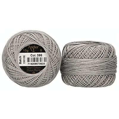 Anchor Perlgarn 8, 4591008-00398, Farbe:grau, Stickgarne Anchor Perlgarn 8, 4591008-00398, Farbe:grau, Stickgarne