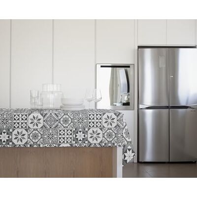 GEMITEX Traditionelle Tischdecke, Plüsch, gewachst, wasserdicht und schmutzabweisend, Dekor 4126 Majolika, grau, ideal für rechteckige Tische für 6/8 Personen, 140 x 180 cm, hergestellt in Italien, GEMITEX Traditionelle Tischdecke, Plüsch, gewachst, wasserdicht und schmutzabweisend, Dekor 4126 Majolika, grau, ideal für rechteckige Tische für 6/8 Personen, 140 x 180 cm, hergestellt in Italien,