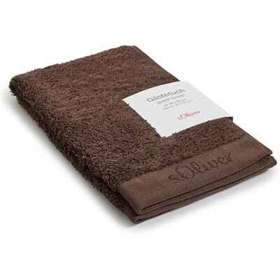 S. Oliver Luxus WC-Handtuch 30x50 cm braun 100% Baumwolle Frottee Gästetuch klein, 600 g/m², weich & saugstark, buntes Badtuch Schokolade, OEKO-TEX® zertifiziert und waschbar S. Oliver Luxus WC-Handtuch 30x50 cm braun 100% Baumwolle Frottee Gästetuch klein, 600 g/m², weich & saugstark, buntes Badtuch Schokolade, OEKO-TEX® zertifiziert und waschbar