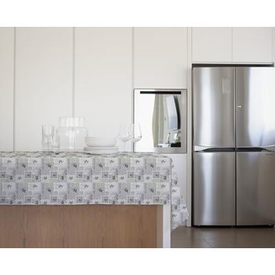 GEMITEX Traditionelle Tischdecke, Plüsch, gewachst, wasserdicht und schmutzabweisend, Dekor 4136 Puglia Olive, ideal für quadratische und runde Tische für 4 Personen, 140 x 140 cm, hergestellt in GEMITEX Traditionelle Tischdecke, Plüsch, gewachst, wasserdicht und schmutzabweisend, Dekor 4136 Puglia Olive, ideal für quadratische und runde Tische für 4 Personen, 140 x 140 cm, hergestellt in