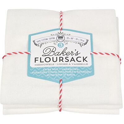 Now Designs 2221004 Floursack Küchentücher, 3er-Set, Ungebleicht, 3 Now Designs 2221004 Floursack Küchentücher, 3er-Set, Ungebleicht, 3