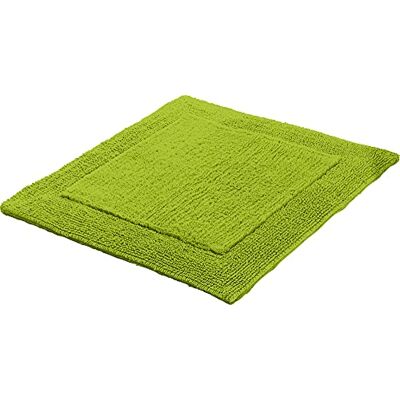 Erwin Müller WC-Vorlage, WC-Matte ohne Ausschnitt Uni Serie Stuttgart apfelgrün Größe 60x60 cm extra dick, Wende-Design, 100% Baumwolle Erwin Müller WC-Vorlage, WC-Matte ohne Ausschnitt Uni Serie Stuttgart apfelgrün Größe 60x60 cm extra dick, Wende-Design, 100% Baumwolle