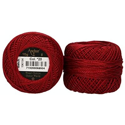 Anchor Perlgarn 8, 4591008-00020, Farbe:weinrot, Stickgarne Anchor Perlgarn 8, 4591008-00020, Farbe:weinrot, Stickgarne