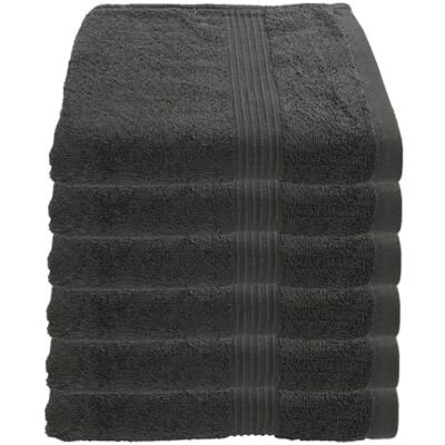 Julie Julsen 6er Pack Handtuch 23 Farben erhältlich weich und saugstark 500gsm Öko Tex Anthrazit 50 x 100 cm Julie Julsen 6er Pack Handtuch 23 Farben erhältlich weich und saugstark 500gsm Öko Tex Anthrazit 50 x 100 cm