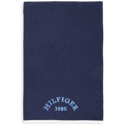 Tommy Hilfiger Strandtuch, Navy (Marineblau), Frottee, 360 g/m², 100% Baumwolle, einfarbig mit Stickerei, weich und saugfähig, 80 x 160 cm Tommy Hilfiger Strandtuch, Navy (Marineblau), Frottee, 360 g/m², 100% Baumwolle, einfarbig mit Stickerei, weich und saugfähig, 80 x 160 cm