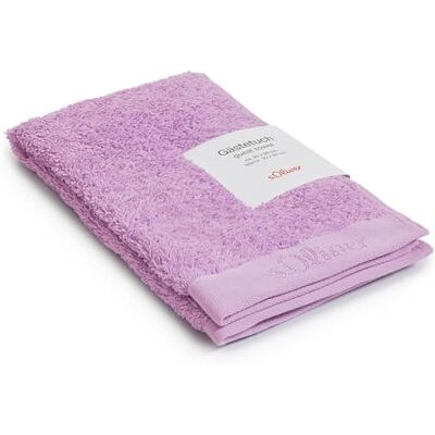 S. Oliver Luxus WC-Handtuch 30x50 cm Flieder 100% Baumwolle Frottee Gästetuch klein, 600 g/m², weich & saugstark, buntes Badtuch lila, OEKO-TEX® zertifiziert und waschbar S. Oliver Luxus WC-Handtuch 30x50 cm Flieder 100% Baumwolle Frottee Gästetuch klein, 600 g/m², weich & saugstark, buntes Badtuch lila, OEKO-TEX® zertifiziert und waschbar