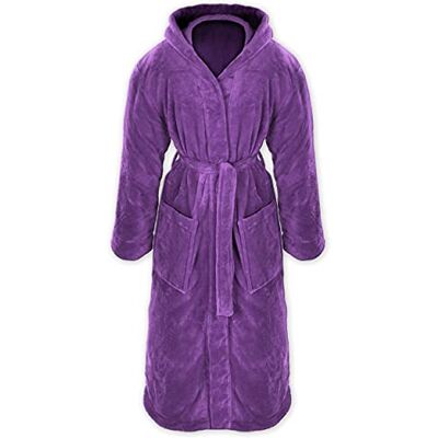 Gräfenstayn ® Damen & Herren Kuschelfleece Bademantel mit Kapuze Größe S-XXXL mit Öko-Tex Standard 100 Flanell Fleece Gräfenstayn ® Damen & Herren Kuschelfleece Bademantel mit Kapuze Größe S-XXXL mit Öko-Tex Standard 100 Flanell Fleece