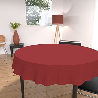 Soleil d'ocre Tischdecke mit Fleckschutz rund 180 cm ALIX rot Soleil d'ocre Tischdecke mit Fleckschutz rund 180 cm ALIX rot