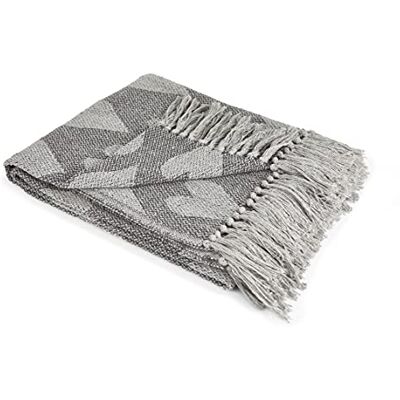 Emma Barclay Herz-Überwurf, recycelte Baumwolle, mit Herz-Design, 178 x 254 cm, Grau Emma Barclay Herz-Überwurf, recycelte Baumwolle, mit Herz-Design, 178 x 254 cm, Grau