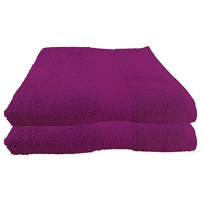 Julie Julsen 2er Pack Saunatücher vielen Farben Reine Baumwolle Qualität 500 GSM Strandtuch Fuchsia 80 x 200 cm Julie Julsen 2er Pack Saunatücher vielen Farben Reine Baumwolle Qualität 500 GSM Strandtuch Fuchsia 80 x 200 cm