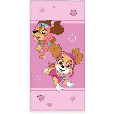 Herding Paw Patrol Badetuch, ca. 70x140 cm, 100% Baumwolle/Velours, Rosa Herding Paw Patrol Badetuch, ca. 70x140 cm, 100% Baumwolle/Velours, Rosa