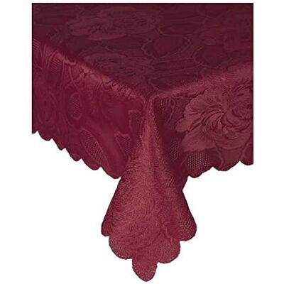 Emma Barclay Damast Rose – Jacquard Tischdecke in Wein – 60 x 84 (152 x 213 cm) Emma Barclay Damast Rose – Jacquard Tischdecke in Wein – 60 x 84 (152 x 213 cm)