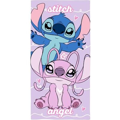 Disney Lilo und Stitch Offiziell Lizenziertes Handtuch aus 100% Baumwolle Superweiches Gefühl Design „Chill“ mit Angel und Stitch Perfekt für Zuhause, Bad, Strand & Schwimmbad Disney Lilo und Stitch Offiziell Lizenziertes Handtuch aus 100% Baumwolle Superweiches Gefühl Design „Chill“ mit Angel und Stitch Perfekt für Zuhause, Bad, Strand & Schwimmbad