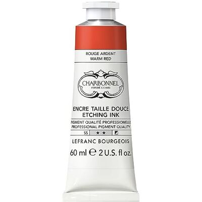 Lefranc Bourgeois Charbonnel Kupferdruckfarben, hochpigmentierte Tiefdruckfarbe, ausgezeichnete Lichtechtheit, Vegan, lebendige Farben, alterungsbeständig, 60ml Tube Leuchtendrot Lefranc Bourgeois Charbonnel Kupferdruckfarben, hochpigmentierte Tiefdruckfarbe, ausgezeichnete Lichtechtheit, Vegan, lebendige Farben, alterungsbeständig, 60ml Tube Leuchtendrot