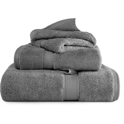 Superior 3-teiliges Handtuch-Set aus ägyptischer Baumwolle, enthält 1 Bad, 1 Hand, 1 Gesichtshandtuch/Waschlappen, ultraweiche Luxus-Handtücher, Dicke Plüsch-Essentials, Gästebad, Spa, Hotelbad, Superior 3-teiliges Handtuch-Set aus ägyptischer Baumwolle, enthält 1 Bad, 1 Hand, 1 Gesichtshandtuch/Waschlappen, ultraweiche Luxus-Handtücher, Dicke Plüsch-Essentials, Gästebad, Spa, Hotelbad,