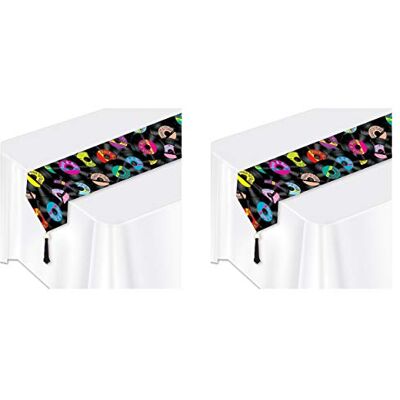 Beistle Vintage Cartoon Vibrant Tischläufer, 2 Stück Beistle Vintage Cartoon Vibrant Tischläufer, 2 Stück