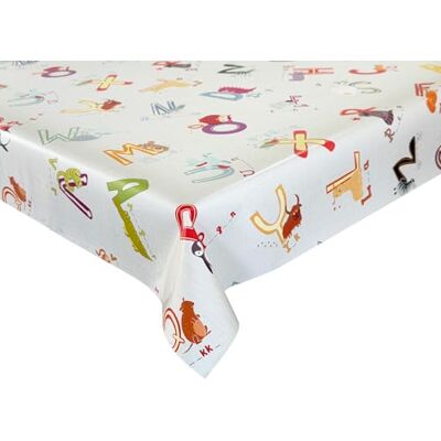 Euromat Wachstücher Tischdecke Wachstuch Gartentischdecke wasserdichte Abwaschbar Kindermuster Kinderparty Bunt WF-4772A (Bunte Buchstaben, 200x140 cm) Euromat Wachstücher Tischdecke Wachstuch Gartentischdecke wasserdichte Abwaschbar Kindermuster Kinderparty Bunt WF-4772A (Bunte Buchstaben, 200x140 cm)