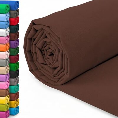 A-Express 100% Baumwollstoff 150 cm (60 Zoll) Breit – Uni Baumwoll stoff Meterware Ideal für Patchwork, Nähen, Vorhang, Futter, Bettwäsche, Schneiderei, Kissenbezüge Kaffeebraun 2 Meter A-Express 100% Baumwollstoff 150 cm (60 Zoll) Breit – Uni Baumwoll stoff Meterware Ideal für Patchwork, Nähen, Vorhang, Futter, Bettwäsche, Schneiderei, Kissenbezüge Kaffeebraun 2 Meter