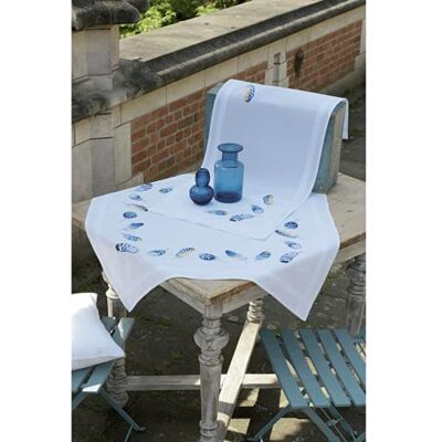 Vervaco Stickpackung Tischdecke Sticken Set Erwachsene Vorgedruckt Blaue Federn Stickdecken Vorgezeichnet Decke Sticken Stickpackung Plattstich 80 x 80 cm Stoff zum Sticken Kreatives Geschenk Vervaco Stickpackung Tischdecke Sticken Set Erwachsene Vorgedruckt Blaue Federn Stickdecken Vorgezeichnet Decke Sticken Stickpackung Plattstich 80 x 80 cm Stoff zum Sticken Kreatives Geschenk