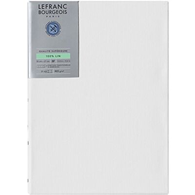 Lefranc Bourgeois 111203 Keilrahmen aus 100% Leinen in Premium Qualität, gebrauchsfertig Grundiert mit Titandioxid Gesso, seitlich genagelt auf massivem Kiefernholz 5F Lefranc Bourgeois 111203 Keilrahmen aus 100% Leinen in Premium Qualität, gebrauchsfertig Grundiert mit Titandioxid Gesso, seitlich genagelt auf massivem Kiefernholz 5F