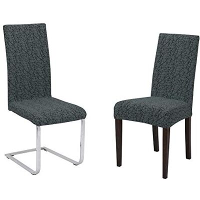 BEAUTEX Stuhlhusse Strick-Jacquard Stretch 2er Set Marmor Kieferngrün 60% Baumwolle, 38% Polyester, 2% Elasthan, 240 g/m², sicherer Rundum-Gummizug, 30 °C waschbar, formstabil & langlebig BEAUTEX Stuhlhusse Strick-Jacquard Stretch 2er Set Marmor Kieferngrün 60% Baumwolle, 38% Polyester, 2% Elasthan, 240 g/m², sicherer Rundum-Gummizug, 30 °C waschbar, formstabil & langlebig