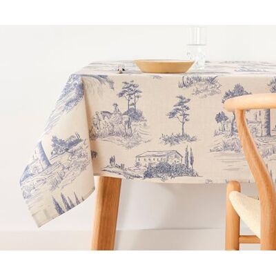 BL BELUM Belum Tischdecke mit Fleckenabweisend, Größe 155 x 155 cm, extraweich, Mehrfarbig, 100, Stoff 100% Bio-Baumwolle, Modell 0120-370 BL BELUM Belum Tischdecke mit Fleckenabweisend, Größe 155 x 155 cm, extraweich, Mehrfarbig, 100, Stoff 100% Bio-Baumwolle, Modell 0120-370