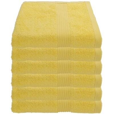 Julie Julsen 6er Pack Handtuch 23 Farben erhältlich weich und saugstark 500gsm Öko Tex Gelb 50 x 100 cm Julie Julsen 6er Pack Handtuch 23 Farben erhältlich weich und saugstark 500gsm Öko Tex Gelb 50 x 100 cm