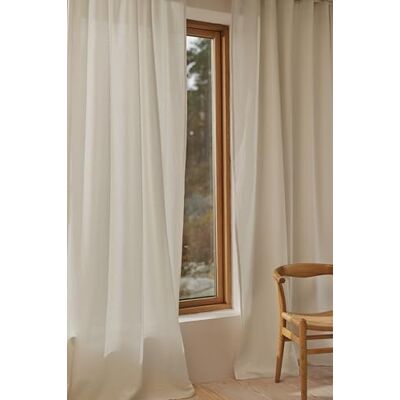 Jotex Milly Linen-Mix Multifunktionsgardine 2er-Set, Hochwertige Halbtransparente Leinen und Baumwolle Gardinen (2er-Pack) Naturweiß, 140 x 250cm Jotex Milly Linen-Mix Multifunktionsgardine 2er-Set, Hochwertige Halbtransparente Leinen und Baumwolle Gardinen (2er-Pack) Naturweiß, 140 x 250cm