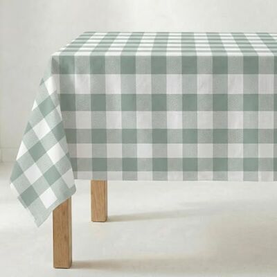 BL BELUM Belum Tischdecke aus Kunstharz, schmutzabweisend, kariert 0120-104, karierte Tischdecke Vichy, Größe: 250 x 140 cm, schmutzabweisend, kein Wachstuch, Tischdecke Vichy Mint, Tischdecke Stoff 100% BL BELUM Belum Tischdecke aus Kunstharz, schmutzabweisend, kariert 0120-104, karierte Tischdecke Vichy, Größe: 250 x 140 cm, schmutzabweisend, kein Wachstuch, Tischdecke Vichy Mint, Tischdecke Stoff 100%