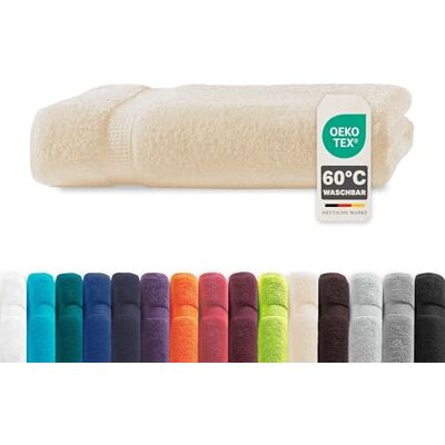 Müskaan ® Handtuch Beige, 100% Baumwolle, 100x150cm, 500g/m² – Öko-Tex, Frottee Badehandtuch Baumwolle, Duschtuch 100x150cm, Großes Handtuch Beige für Bad, 60°C waschbar, Frotteetücher Müskaan ® Handtuch Beige, 100% Baumwolle, 100x150cm, 500g/m² – Öko-Tex, Frottee Badehandtuch Baumwolle, Duschtuch 100x150cm, Großes Handtuch Beige für Bad, 60°C waschbar, Frotteetücher
