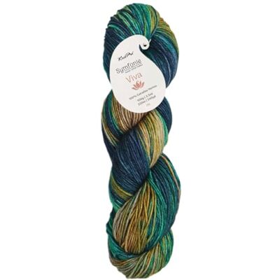KnitPro Viva Color Symfonie Yarns von ca. 220 m/ 100 g Riverbank KnitPro Viva Color Symfonie Yarns von ca. 220 m/ 100 g Riverbank