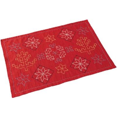 Olympus Thread Sashiko Stickpackung Tischset Nordic Designs Nordic Stoff bedruckt Olympus Thread Sashiko Stickpackung Tischset Nordic Designs Nordic Stoff bedruckt