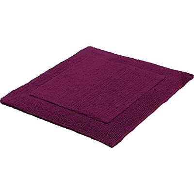 Erwin Müller WC-Vorlage, WC-Matte ohne Ausschnitt Uni Serie Stuttgart Beere Größe 60x60 cm extra dick, Wende-Design, 100% Baumwolle Erwin Müller WC-Vorlage, WC-Matte ohne Ausschnitt Uni Serie Stuttgart Beere Größe 60x60 cm extra dick, Wende-Design, 100% Baumwolle