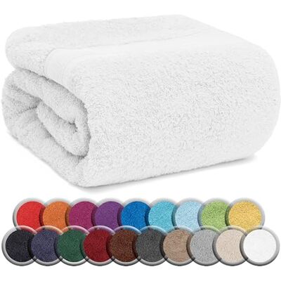 NatureMark SAUNATUCH/Badetuch – Premium Qualität 80x200cm – Sauna-Handtuch 100% Baumwolle – Farbe: Weiß NatureMark SAUNATUCH/Badetuch – Premium Qualität 80x200cm – Sauna-Handtuch 100% Baumwolle – Farbe: Weiß