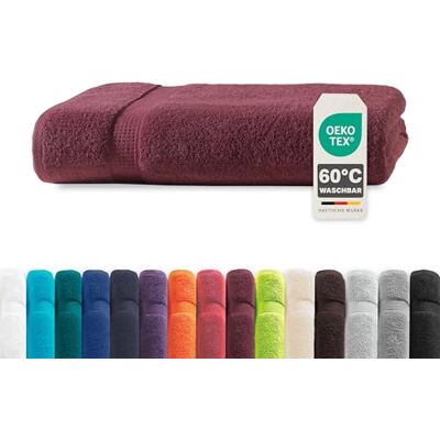 Müskaan ® Handtuch Bordeaux, 100% Baumwolle, 100x150cm, 500g/m² – Öko-Tex, Frottee Badehandtuch Baumwolle, Duschtuch 100x150cm, Großes Handtuch Rot für Bad, 60°C waschbar, Frotteetücher Müskaan ® Handtuch Bordeaux, 100% Baumwolle, 100x150cm, 500g/m² – Öko-Tex, Frottee Badehandtuch Baumwolle, Duschtuch 100x150cm, Großes Handtuch Rot für Bad, 60°C waschbar, Frotteetücher