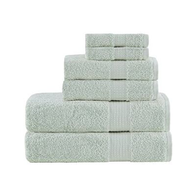 Madison Park Organic 100% Cotton Bathroom Towel Set Hotel-und Spa-Qualität, sehr saugfähig, schnell trocknend, inklusive Dusche, Handwäsche und Waschlappen, Baumwolle, Seafoam, Multi-Sizes Madison Park Organic 100% Cotton Bathroom Towel Set Hotel-und Spa-Qualität, sehr saugfähig, schnell trocknend, inklusive Dusche, Handwäsche und Waschlappen, Baumwolle, Seafoam, Multi-Sizes