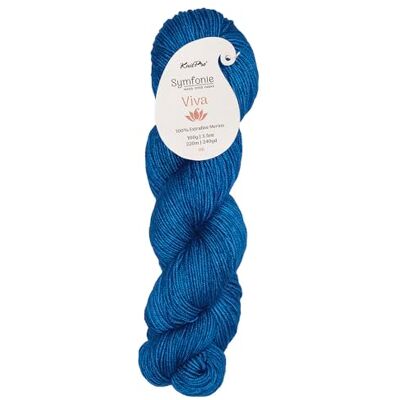 KnitPro Viva Symfonie Yarns von ca. 220 m/ 100 g Peacock Blue KnitPro Viva Symfonie Yarns von ca. 220 m/ 100 g Peacock Blue