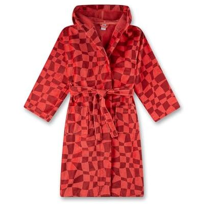 Sanetta Roter Kapuzenbademantel für Mädchen - Bademantel Sanetta Roter Kapuzenbademantel für Mädchen - Bademantel