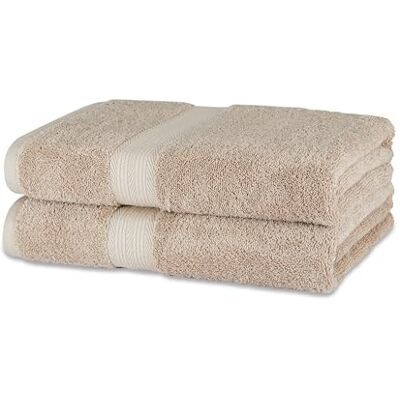 Amazon Badetuch aus Bio-Baumwolle, 2 Stück, 76 x 137 cm Amazon Badetuch aus Bio-Baumwolle, 2 Stück, 76 x 137 cm