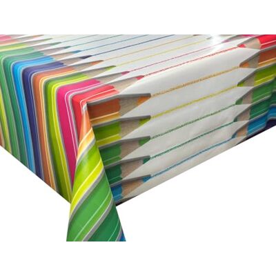 Euromat Wachstücher Tischdecke Wachstuch Gartentischdecke wasserdichte Abwaschbar Bunt Buntstifte Kindermuster WF-5066A 180x140 cm Euromat Wachstücher Tischdecke Wachstuch Gartentischdecke wasserdichte Abwaschbar Bunt Buntstifte Kindermuster WF-5066A 180x140 cm