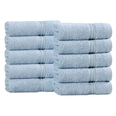 Superior NS Towel Parent Handtuch-Set, Baumwolle, Hell, blau, Face, 10 Superior NS Towel Parent Handtuch-Set, Baumwolle, Hell, blau, Face, 10