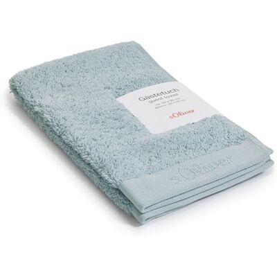 S. Oliver Luxus WC-Handtuch 30x50 cm hellblau 100% Baumwolle Frottee Gästetuch klein, 600 g/m², weich & saugstark, buntes Badtuch himmelblau, OEKO-TEX® zertifiziert und waschbar S. Oliver Luxus WC-Handtuch 30x50 cm hellblau 100% Baumwolle Frottee Gästetuch klein, 600 g/m², weich & saugstark, buntes Badtuch himmelblau, OEKO-TEX® zertifiziert und waschbar