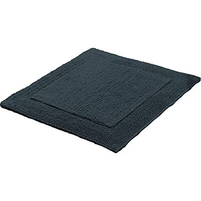 Erwin Müller WC-Vorlage, WC-Matte ohne Ausschnitt Uni Serie Stuttgart anthrazit Größe 60x60 cm extra dick, Wende-Design, 100% Baumwolle Erwin Müller WC-Vorlage, WC-Matte ohne Ausschnitt Uni Serie Stuttgart anthrazit Größe 60x60 cm extra dick, Wende-Design, 100% Baumwolle