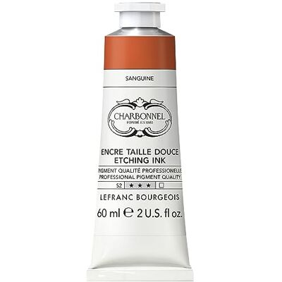 Lefranc Bourgeois Charbonnel Kupferdruckfarben, hochpigmentierte Tiefdruckfarbe, ausgezeichnete Lichtechtheit, Vegan, lebendige Farben, alterungsbeständig, 60ml Tube Sanguine Lefranc Bourgeois Charbonnel Kupferdruckfarben, hochpigmentierte Tiefdruckfarbe, ausgezeichnete Lichtechtheit, Vegan, lebendige Farben, alterungsbeständig, 60ml Tube Sanguine
